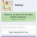 Subway FaceBook Places Heart Health Program